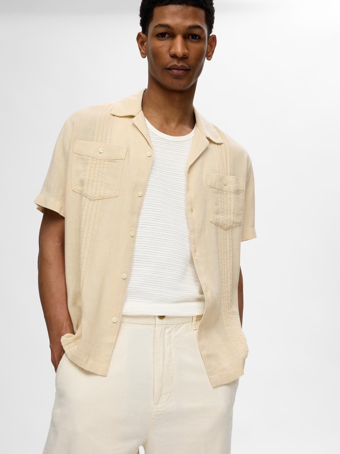 Stefan Tank Top - Hvit/ Egret